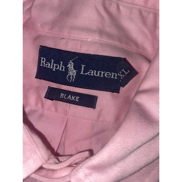 Ralph Lauren Blake Long Sleeve Button Shirt Men's XL Pink - Picture 3 of 8